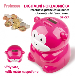 Pokladnička Professor opička