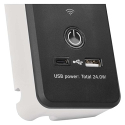 GoSmart Prodlužovací kabel 2 m / 4 zásuvky / s vypínačem / PVC / s USB a Wi-Fi / 1,5 mm2