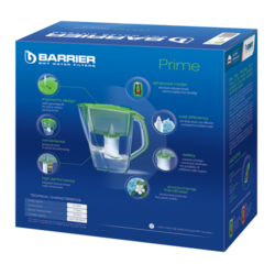 BARRIER BWT Prime Opti-Light, filtrační konvice na vodu, elektronický indikátor, jablková