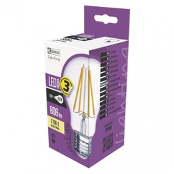 LED žárovka Filament A60 A++ 6W E27 teplá bílá