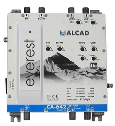 ALCAD CA-642 Domovní zesilovač, 4 výstupy UHF-UHF-BIII-BI/FM