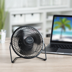 Hama stolní ventilátor Metal, 20 cm (8"), 2 stupně rychlosti, USB napájení