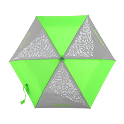 Dětský skládací deštník s reflexními obrázky, neonová zelená