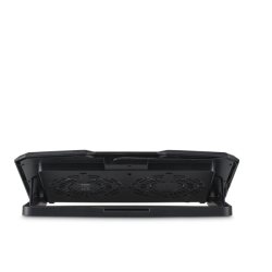 Hama chladicí stojan pro notebook Black Metal, 2 ventilátory, naklápěcí, modré podsvícení, tichý