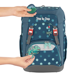 Školní batoh pro prvňáčky – 5dílný set, Step by Step GRADE Chameleon, AGR