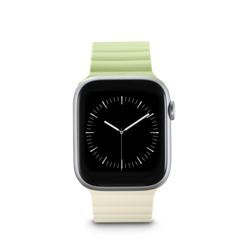 Hama Fantastic Feel, řemínek pro Apple Watch 42/44/45/49 mm, magnetický, zelený/béžový