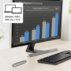 Hama bezdrátový virtuální prezentér Spot-Pointer V2, software, micro SD karta