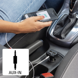 Hama FM transmitter s AUX-IN a USB-IN