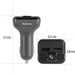 Hama FM transmitter s Bluetooth a funkcí handsfree