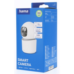 Hama Smart domácí WiFi kamera, otáčení/naklápění, noční vidění, Full HD