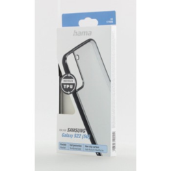 Hama ClearandChrome, kryt pro Samsung Galaxy S22 (5G), recyklovaný materiál, černý