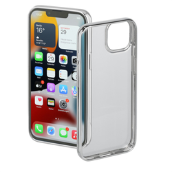 Hama ClearandChrome, kryt pro Apple iPhone 13, recyklovaný materiál, stříbrný