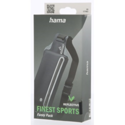 Hama Finest Sports, sportovní bederní taštička na mobil a drobnosti, antracitová