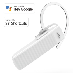 Hama MyVoice1500, Bluetooth headset mono, pro 2 zařízení, Siri, Google Ass., bílý