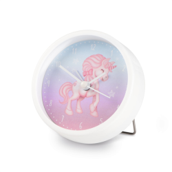 Hama Magical Unicorn, dětský budík, jednorožec, tichý chod