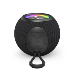 Hama Ball, Bluetooth reproduktor, 5 W, LED podsvícení, AUX-in, USB-A, microSD slot, černý