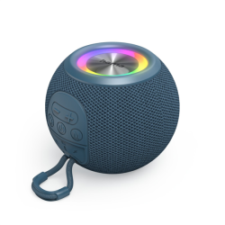 Hama Ball, Bluetooth reproduktor, 5 W, LED podsvícení, AUX-in, USB-A, microSD slot, modrý