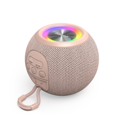 Hama Ball, Bluetooth reproduktor, 5 W, LED podsvícení, AUX-in, USB-A, microSD slot, růžový