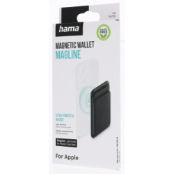 Hama pouzdro na karty pre Apple iPhone 12/13/14/15, kompatibilní s MagSafe, černé