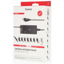 Hama univerzální napájecí adaptér pro notebook, 12-22 V, 90 W