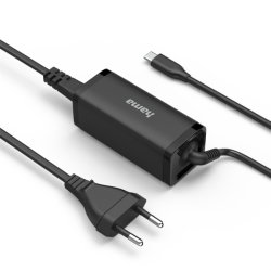 Hama USB-C napájecí zdroj pro notebooky, Power Delivery, GaN, 65 W