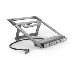 Hama USB-C dokovací stanice a stojan pro notebook Connect2Office Stand, 12 portů