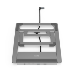 Hama USB-C dokovací stanice a stojan pro notebook Connect2Office Stand, 12 portů