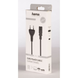 Hama síťový napájecí kabel, euro vidlice, 0,75 m