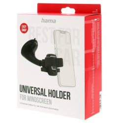 Hama Easy Snap, držák s přísavkou na čelní sklo vozidla, pro mobily se šířkou 5,5-8,5 cm
