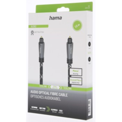 Hama optický audio kabel ODT Toslink 1,5 m, Prime Line