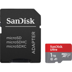 SanDisk Ultra microSDXC 1TB + SD Adapter 150 MB/s  A1 Class 10 UHS-I