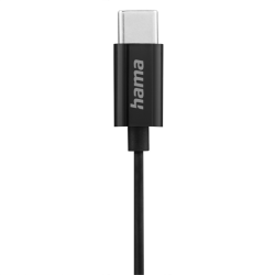 Hama USB-C sluchátka s mikrofonem Season II, pecky, černá