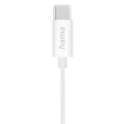 Hama USB-C sluchátka s mikrofonem Season II, pecky, bílá