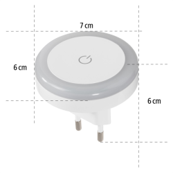 Hama Touch Switch, noční/orientační LED světlo, do zásuvky, dotykový senzor zapnutí/vypnutí