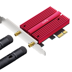 Cudy AX5400 Wi-Fi 6E PCI-Express síťová karta, Tri-Band, ext. anténa (WE3000S)