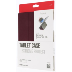 Hama Extreme Protect, pouzdro pro Samsung Galaxy Tab A9+ 11", licence D3O®, bordó/průhledné