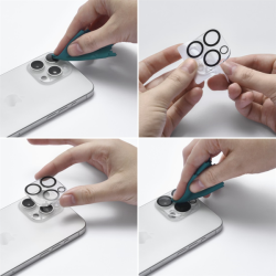 Hama Cam Protect, ochranné sklo fotoaparátu pro Apple iPhone 16e, průhledné