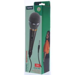Hama dynamický mikrofon Vocal Pro, XLR/jack 6,35 mm, kovový