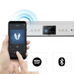 Hama digitální a internetové rádio DIT2105SBTX, Hi-Fi tuner, DAB+/FM/BT RX-TX, App, stříbrné