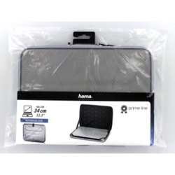 Hama obal na notebook Hardcase stříbrný, pro velikost 34 cm (13.3")