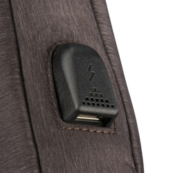 Hama brašna na Notebook s integrovaným USB kabelem Manchester, 40 cm (15.6"), hnědá