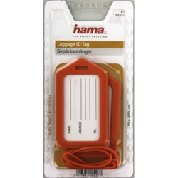 Hama identifikační štítek na zavazadlo, oranžový, set 2 ks (cena uvedená za set)