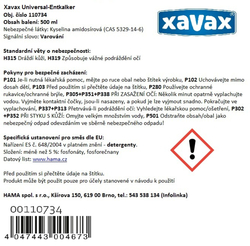 Xavax univerzální odstraňovač vodního kamene, 500 ml