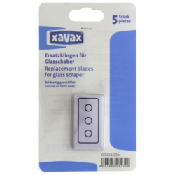 Xavax náhradní čepele pro škrabku na sklokeramickou desku, 5 ks v balení