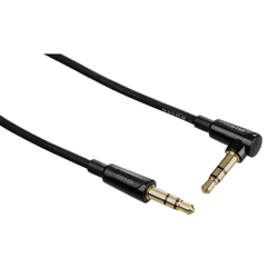 Hama audio kabel jack - jack 90 st., spirálový, 0,75 m