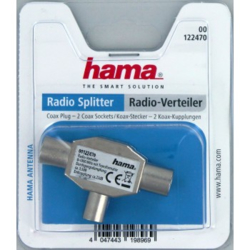 Hama rozbočovač pro rádio, koaxiální vidlice - 2 zásuvky