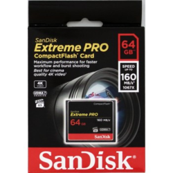 SanDisk Extreme Pro CF 64 GB 160 MB/s VPG 65, UDMA 7