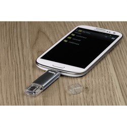 Hama flashPen "Leata Twin" 64 GB 10 MB/s USB 2.0, šedá