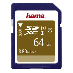 Hama SDXC 64 GB Class 10, UHS-I 80 MB/s