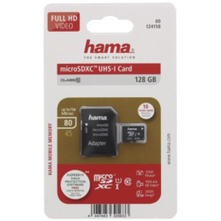 Hama microSDXC 128 GB Class 10 UHS-I 80 MB/s + Adapter/Mobile